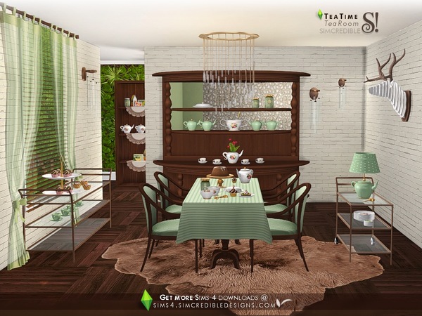 Sims 4 Tea Time set by SIMcredible at TSR