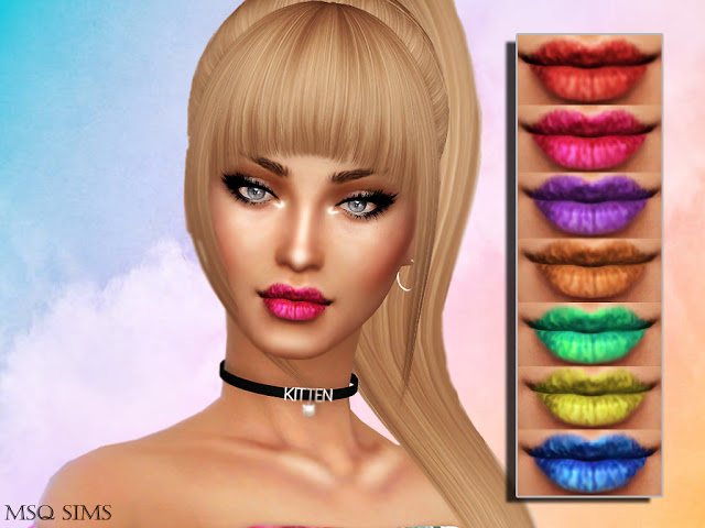Sims 4 Ruby Lipstick at MSQ Sims