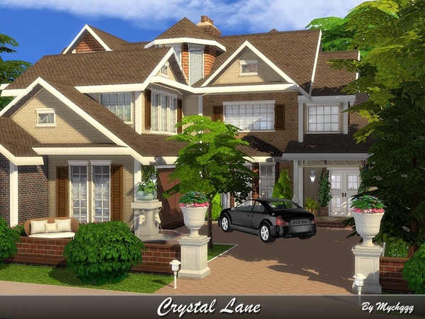 Sims 4 Crystal Lane house by MychQQQ at TSR