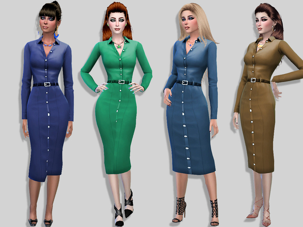 Sims 4 Tamara dress by Simalicious at TSR