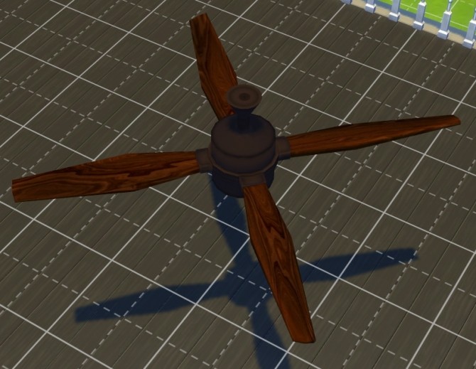 Sims 4 Ceiling fan with built in lamp by Jokerman at Mod The Sims