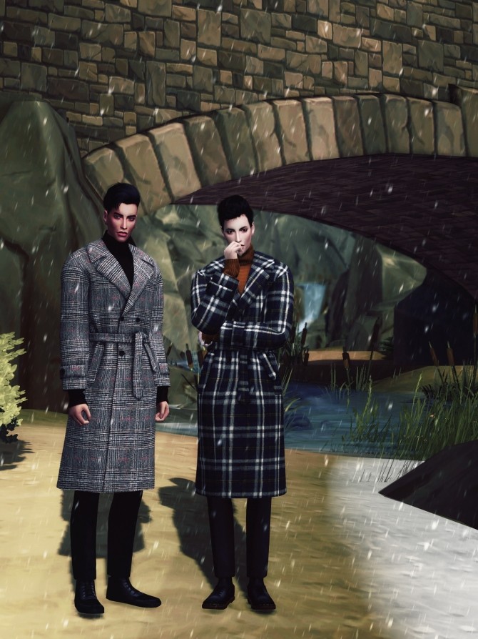 Sims 4 Winter Trench Coat at Gorilla