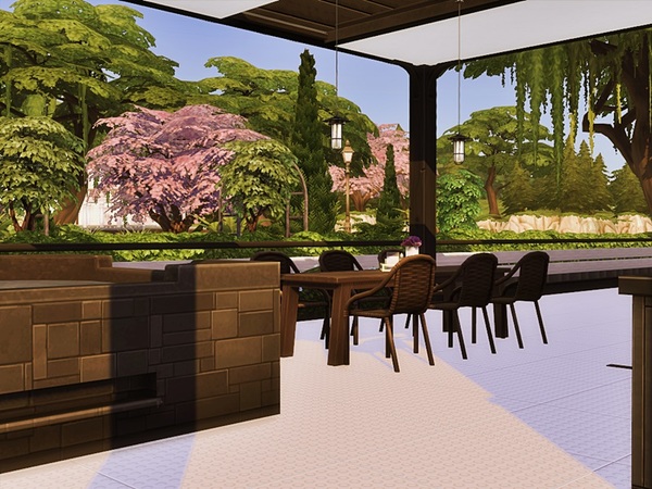 Sims 4 Waldemar modern home by marychabb at TSR