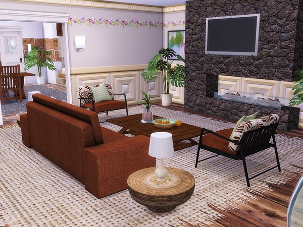 Sims 4 Crystal Lane house by MychQQQ at TSR