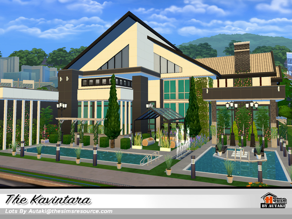 Sims 4 The Kavintara luxury house by autaki at TSR
