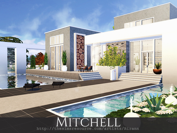 Sims 4 Mitchell home by Rirann at TSR
