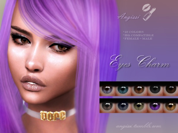 Sims 4 EYES charm by ANGISSI at TSR