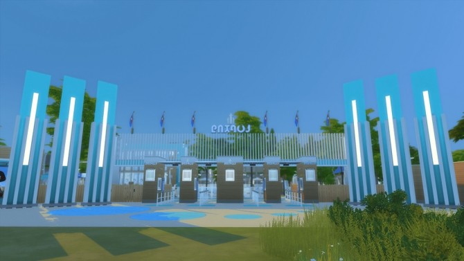 Sims 4 Six Flags Water Theme lot at RomerJon17 Productions