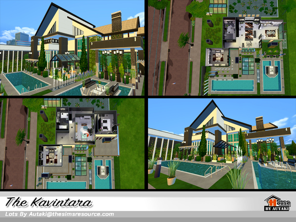 Sims 4 The Kavintara luxury house by autaki at TSR