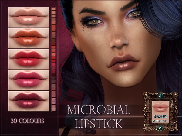 Sims 4 Microbial Lipstick by RemusSirion at TSR