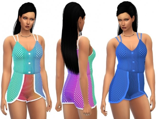 Sims 4 Overall summer at Louisa Creations4Sims