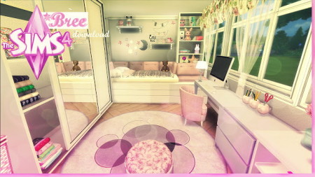 Bree pink and girly kids room by Rissy Rawr at Pandasht Productions