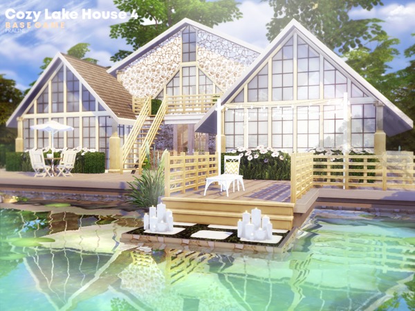 Sims 4 Cozy Lake House 4 by Pralinesims at TSR