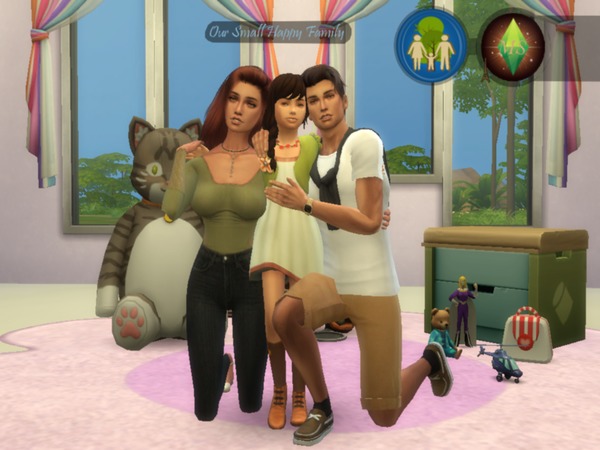 Sims 4 Our Small Happy Family posepack by MademSims at TSR