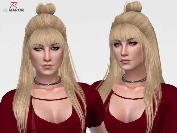 Sims 4 DustCloudy Hair Retexture by remaron at TSR