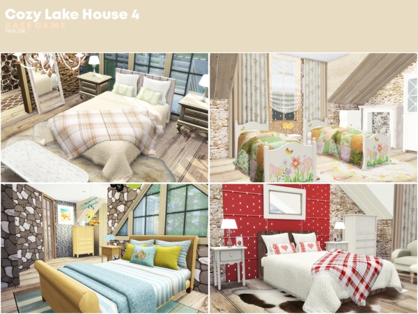 Sims 4 Cozy Lake House 4 by Pralinesims at TSR