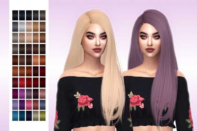 Sims 4 Simpliciaty Melody hair retexture at FROST SIMS 4