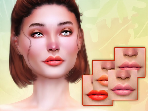 Sims 4 Phyre Lipstick by KatVerseCC at TSR