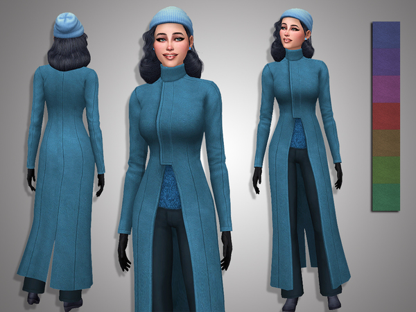 Sims 4 Brigitte coat by Simalicious at TSR