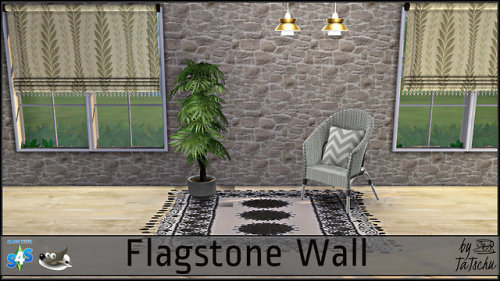 Sims 4 Flagstone wall at TaTschu`s Sims4 CC