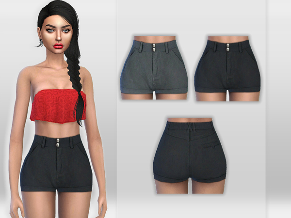 Sims 4 Lexa Shorts by Puresim at TSR