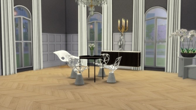 Sims 4 CHAIR ONE CONCRETE (P) at Meinkatz Creations