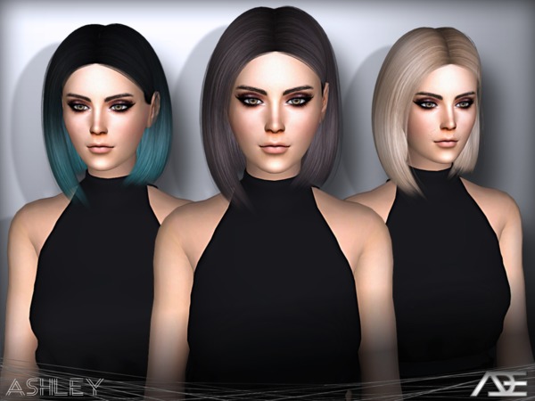 Sims 4 Ashley hair by Ade Darma at TSR