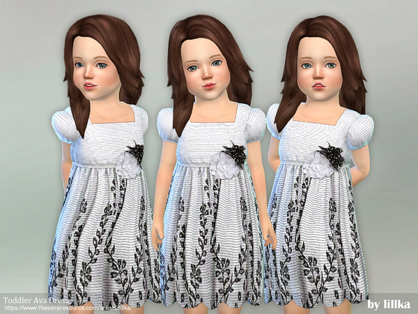 Sims 4 Toddler Ava Dress by lillka at TSR