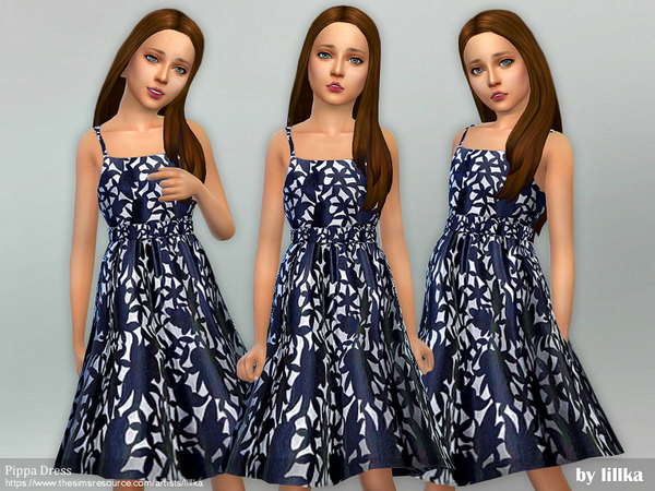 Sims 4 Pippa Dress by lillka at TSR