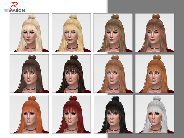 Sims 4 DustCloudy Hair Retexture by remaron at TSR