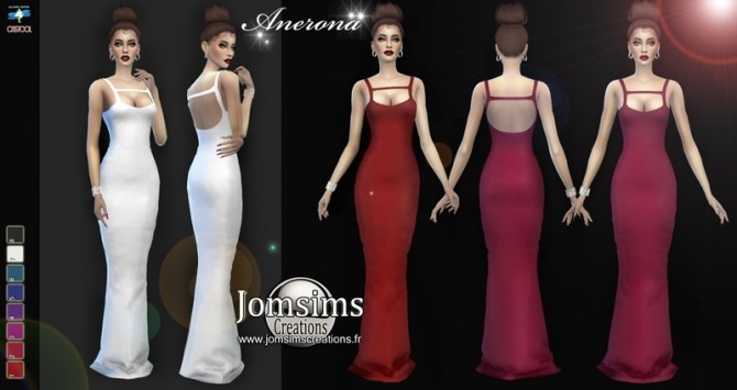 Sims 4 Anerona dress at Jomsims Creations