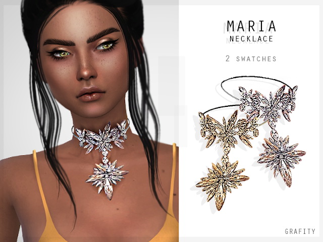 Sims 4 MARIA NECKLACE at Grafity cc