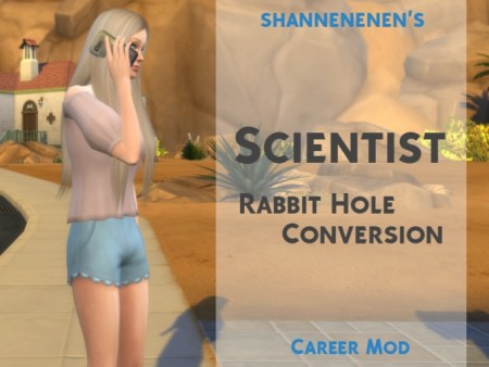 Scientist Career Rabbit Hole Conversion from GTW by shannenenen at Mod The Sims