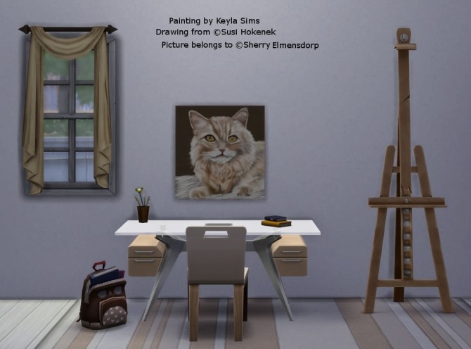 Sims 4 Susi Hokeneks paintings at Keyla Sims