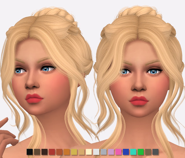 Sims 4 Wings Hair OS0514 Re Texture at Simlish Designs