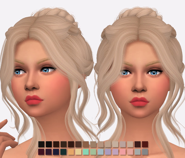 Sims 4 Wings Hair OS0514 Re Texture at Simlish Designs