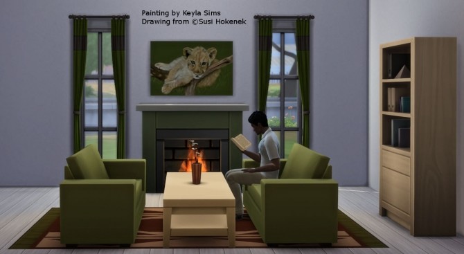 Sims 4 Susi Hokeneks paintings at Keyla Sims