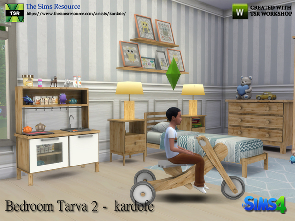 Sims 4 Bedroom Tarva 2 by kardofe at TSR