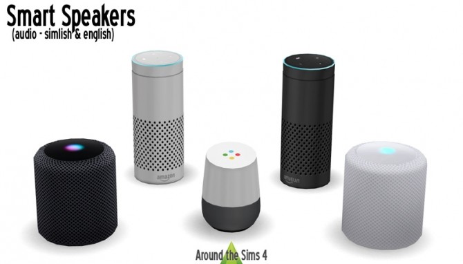 Sims 4 Smart Speakers by Sandy at Around the Sims 4