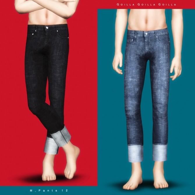 Sims 4 M. Pants 12 at Gorilla
