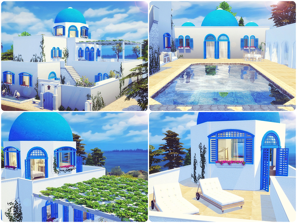 Sims 4 Santorini Retreat by Sooky at TSR