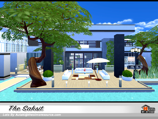 Sims 4 The Saksit house by autaki at TSR