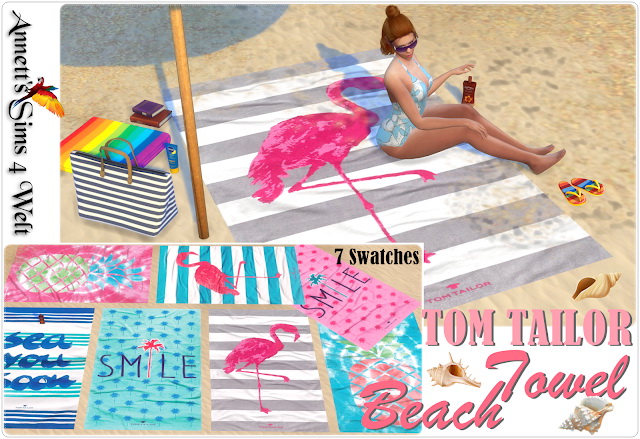 Sims 4 Beach Towel at Annett’s Sims 4 Welt