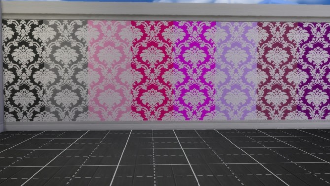 Sims 4 Damask White Version 1 Of 2 by angea at Mod The Sims
