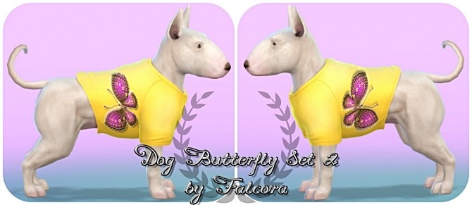 Sims 4 Butterfly set 10x set 2 For small dog at Petka Falcora