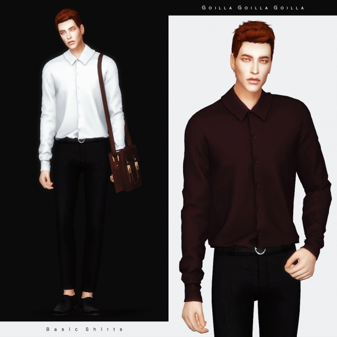 Basic Shirts at Gorilla » Sims 4 Updates