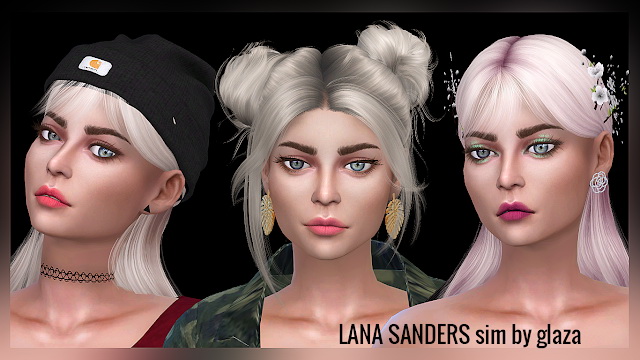 Sims 4 LANA SANDERS sim at All by Glaza