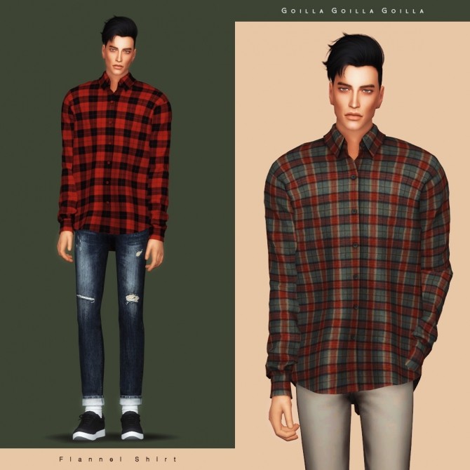 Sims 4 Flannel Shirt at Gorilla