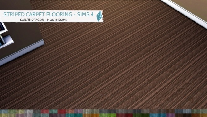 Sims 4 Striped Carpet Flooring by sailfindragon at Mod The Sims