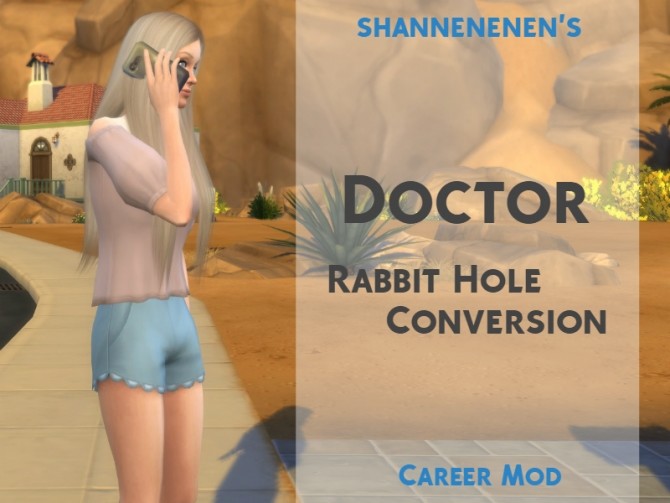 Sims 4 Doctor Career Rabbit Hole Conversion from GTW by shannenenen at Mod The Sims